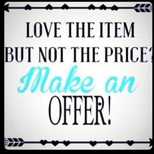 Love the item but not the price? Make me an offer!